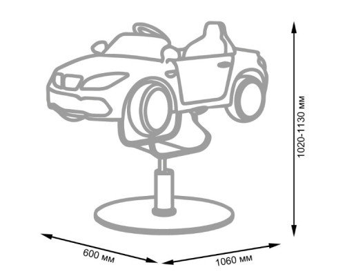 Детское парикмахерское кресло машинка 01